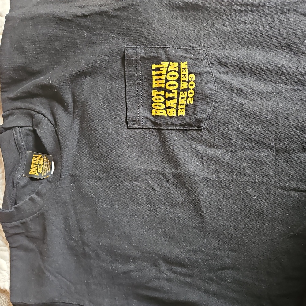 Womens Boot Hill Saloon Bike Week tee shirt